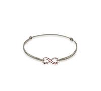 Elli Pulseras para mujer con símbolo del infinito, fabricado en plata de ley 925 chapada en oro rosa