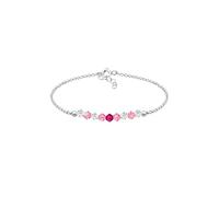 Elli Pulseras Niños Perlas rosas con cristales en plata de ley 925