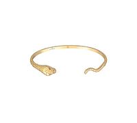 Elli Pulseras Pulsera Elli PREMIUM Mujeres brazalete abierto motivo serpiente en plata de ley 925 bañada en oro