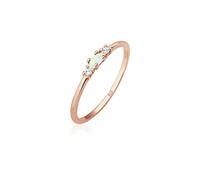 Elli Ring Women Vintage Geo Opal Zirconia in 925 Sterling Silver
