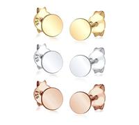 Elli señorías-studs tricolour plata dorada juego - 0310880615