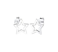 Elli Women's 925 Gold Plated Xilion Cut Stud Earrings