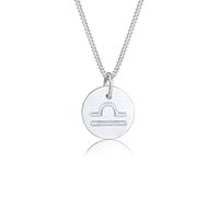 Elli Women's 925 Sterling Silver Frosted Star Sign Astro Basic Necklace