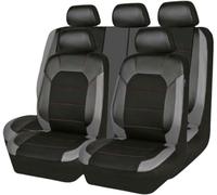 ELLIAT 9 Piezas Cuero Funda Asiento Coche para Mercedes-Benz Cl203 C180 Cl203 C320 Cl203 C350 Cl203 Sportcoupe，Compatible con airbag Lateral-Gris