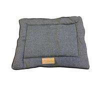 Ellie-Bo Alfombrilla Reversible de Tweed y Piel sintética Gris para Jaula de Perro de 24 Pulgadas