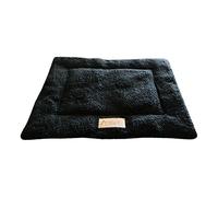 Ellie-Bo - Cama de felpa negra Sherpa para mascotas - Para jaulas y cajas de 61 cm