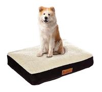 Ellie-Bo Cama para Perro, Suave y Lavable, colchón de Ante sintético y Piel de Oveja, Relleno ortopédico de Espuma viscoelástica para Jaula de 24 Pulgadas,tamaño S, 56 x 41 x 6 cm, Cama para Perro en