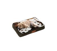 Ellie-Bo Cama pequeña para Perros de 87 x 57 cm, con patrón de Piel de Vacuno Que se Adapta a Jaula o Jaula Grande de 36 Pulgadas