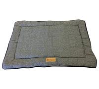 Ellie-Bo - Cama reversible de tweed y piel sintética negra para jaulas y cajas grandes de 91 cm para perros