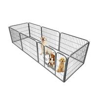 Ellie-Bo - Jaula corral modular para mascotas, 8 piezas, resistente, 120 cm de altura