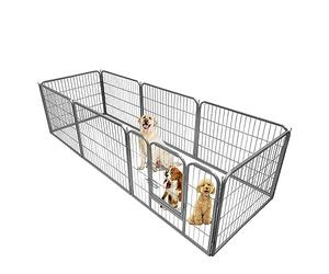 Ellie-Bo - Jaula corral modular para mascotas, 8 piezas, resistente, 120 cm de altura