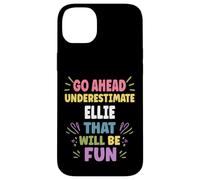 Ellie Personalized Women's Gift Custom Ellie Carcasa para iPhone 14 Plus