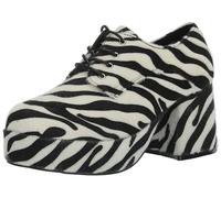 Ellie Shoes Men's Platform, Plataforma Hombre, Cebra, X-Large