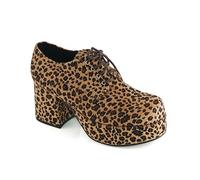 Ellie Shoes Men's Platform, Plataforma Hombre, Leopardo, Medium