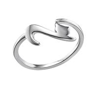 ellifam Anillo de gato | Anillo abierto minimalista de gatito - Ajustable para amantes de los animales - Joyería delicada para mujeres - Pieza de declaración - Regalo simple envolvente, anillo para