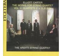 Elliott Carter - String Quartets 2 + 3, Elegy , The Music For String Quartet Vol. 2:- Arditti String Quartet / 1988 RARE FIRST EDITION