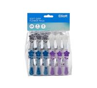 Elliott's Pinzas para Ropa, Multicolor, Pack de 24