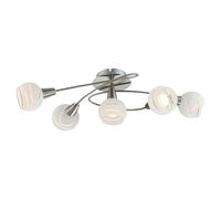 Elliott Regleta (20 W, L x An x Al: 62,5 x 37 x 21 cm, Níquel mate, Claro/Satinado, E14, 5 ud.)