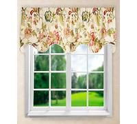 Ellis Cortina Brissac adaptados par Panel con Abrazaderas, 70 x 63 cm, Rojo, Rojo, 70 x 17 Scallop