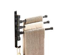 ELLO&ALLO Toallero de Bronce aceitado para Soporte de baño, Barras de Toalla de Pared con Ganchos, 3 Brazos