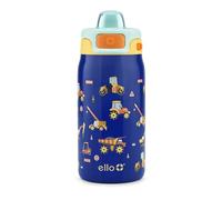 Ello Kids Pop & Fill - Botella de agua de 12 onzas con tapa de llenado rápido, acero inoxidable aislado al vacío de doble pared, a prueba de fugas, sin BPA, para la escuela, loncheras, sitio de