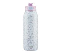 Ello Pop & Fill - Botella de agua de acero inoxidable de 22 onzas con tecnología QuickFill, doble pared y metal aislado al vacío, tapa de bloqueo a prueba de fugas, popote y bebedor, reutilizable, sin
