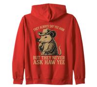 Ellos siempre dicen Yee Haw pero nunca le preguntan a Haw Yee Sudadera con Capucha