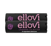 Ellovi Bálsamo labial natural - Lavanda - tan puro que se puede comer - Fabricado con solo 6 ingredientes veganos - Cuidado labial hidratante para hidratar todo el día