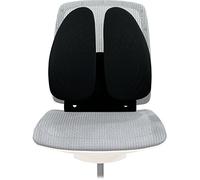 ellowes - Back Angel Respaldo Ergonómico - Cojín con Soporte Lumbar Ajustable Proporciona Apoyo Lumbar para la Espalda, Adaptable a Cualquier Silla. Mejora la Postura. Certificación FIRA. Color Negro