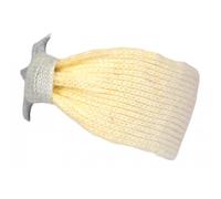 Ellye - Diadema de lana para mujer, color beige y gris, nudo elegante, para invierno, talla única, color beige