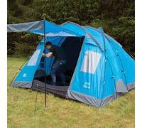 Elm 4 Azul Intenso - 4 Persona Familia Tienda Dos Dormitorios Camping Exterior