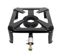 ELMA Hornillo a Gas Compatible con Gas Butano y Propano con Válvula de Seguridad y Quemador de Hierro Fundido, Llama Regulable 6,5W