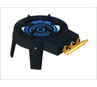 Elma Hornillo de Gas Butano con Triple Válvula fabricado en Hierro Fundido para Exteriores | Fogón Gas Butano Portátil 40x40x16cm | Fácil Instalación