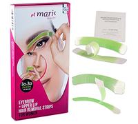 Elmaris bandas depilatorias faciales | 15 blísteres para cejas + 15 blísteres para labio superior (60 bandas) | Precisas y rápidas | Depilación indolora y duradera | Aplicación fácil