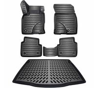 ELMASLINE 3D Tappetini Gomma e Vasca Baule per Ford KUGA 3 (III) 2019-2026 | Tappetini Auto | Vasca per il bagagliaio | Accessori Auto