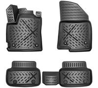 ELMASLINE 3D Alfombrillas de Goma para Dacia SANDERO III 2021-2026 (3.ª generación) | Borde Extra Alto | Alfombrillas a Medida