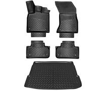 ELMASLINE 3D Tappetini Gomma e Vasca Baule per Audi Q5 2016-2025 | No Apto para la Tercera generación ni para el SQ5 | Tappetini Auto | Vasca per il bagagliaio | Accessori Auto