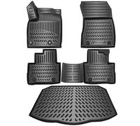 ELMASLINE 3D Tappetini Gomma e Vasca Baule per Nissan Qashqai (J12) 2021-2026 (Piso de Carga Inferior) | ¡No es Compatible con E-Power! | Tappetini Auto | Vasca per il bagagliaio | Accessori Auto