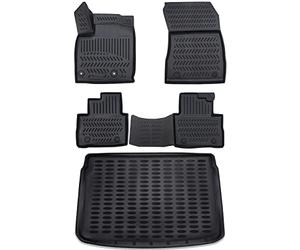 ELMASLINE 3D Tappetini Gomma e Vasca Baule per Nissan Qashqai (J12) 2021-2026 (Piso de Carga Superior) | ¡No es Compatible con E-Power! | Tappetini Auto | Vasca per il bagagliaio | Accessori Auto
