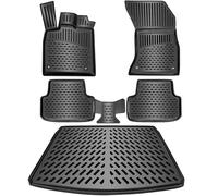 ELMASLINE 3D Tappetini Gomma e Vasca Baule per VW Golf Plus 2004-2014 | Tappetini Auto | Vasca per il bagagliaio | Accessori Auto
