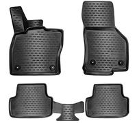 Elmasline Design 3D - Juego de Alfombrillas de Goma para VW Tiguan I año 2007-2016, Borde Extra Alto de 5 cm