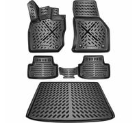ELMASLINE Juego 3D Alfombrillas De Goma + Bandeja Maletero VW GOLF 8