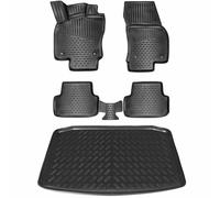 ELMASLINE Juego Alfombras Goma 3D + Bandeja Maletero Para SUZUKI Vitara 2015
