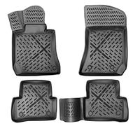 ELMASLINE Juego de alfombrillas de goma 3D para Mercedes Clase E W212/S212 2009 - 2016, borde extra alto de 5 cm, accesorios