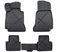 Elmasline - Juego de alfombrillas de goma 3D para Mercedes E-CLASE W213/S213 2016-2023 | Borde extra alto de 5 cm | Accesorio para alfombrillas