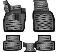 ELMASLINE Juego de Alfombrillas de Goma 3D para Opel Corsa D 2006 - 2014 | Alfombrillas con Borde Extra Alto | Accesorios