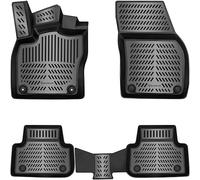 Elmasline Juego de alfombrillas de goma 3D para Opel Corsa E 2014-2019 | Alfombrillas con borde de 5 cm | Accesorios | ¡No apto para eléctrico!!