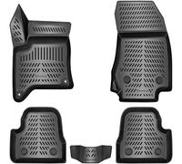 ELMASLINE Juego de alfombrillas de goma 3D para Opel Corsa F 2024 - 2025 | híbridas (no aptas para eléctricas o quemadores) | Alfombrillas con borde extra alto | Accesorios