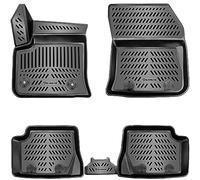 ELMASLINE Juego de alfombrillas de goma 3D para Peugeot 208 II (eléctrico) 2019-2025 | Alfombrillas con borde extra alto (e-208)