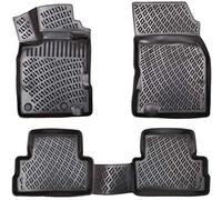 ELMASLINE Juego de Alfombrillas de Goma 3D para Peugeot Rifter a Partir de 2018, Borde Extra Alto de 5 cm